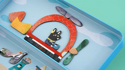 Caja de rompecabezas magnética - Aviones