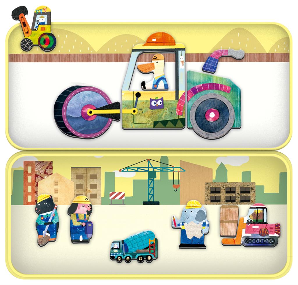 Boîte De Puzzle Magnétique - Camions