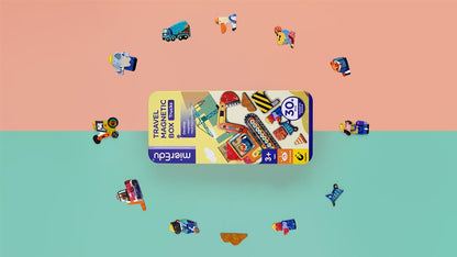 Boîte De Puzzle Magnétique - Camions