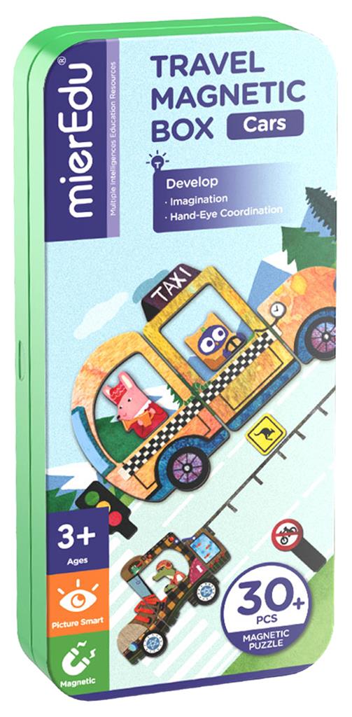 Caja de rompecabezas magnética - Vehículos