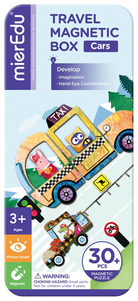 Caja de rompecabezas magnética - Vehículos
