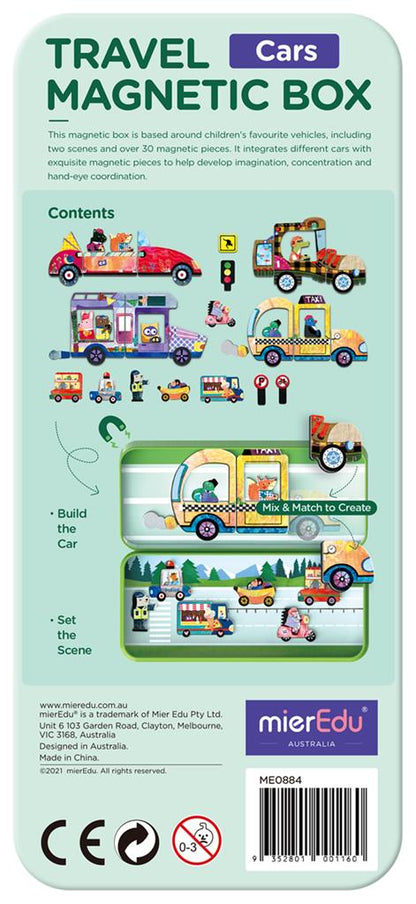 Caja de rompecabezas magnética - Vehículos