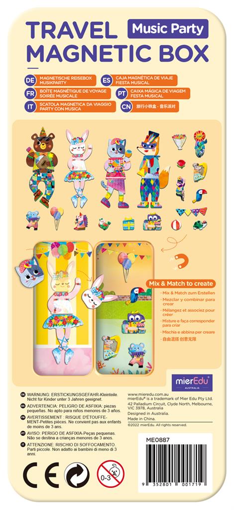 Caja de Puzzle Magnético - Animaux