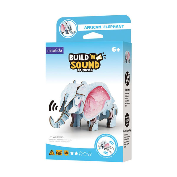 Puzzle de construção 3D - Elefante Africano