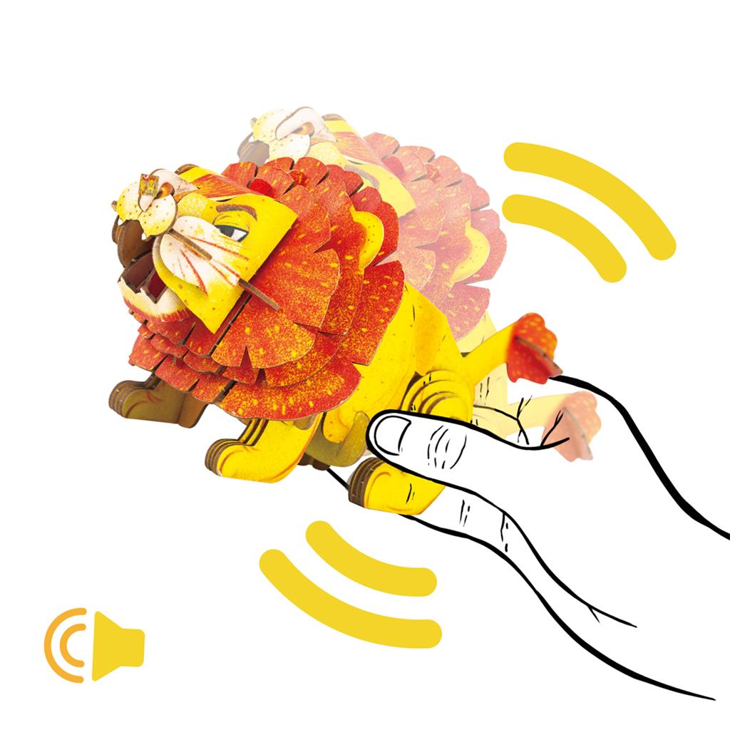 Rompecabezas de construcción 3D - León