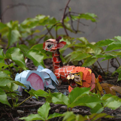 Rompecabezas de construcción 3D - León