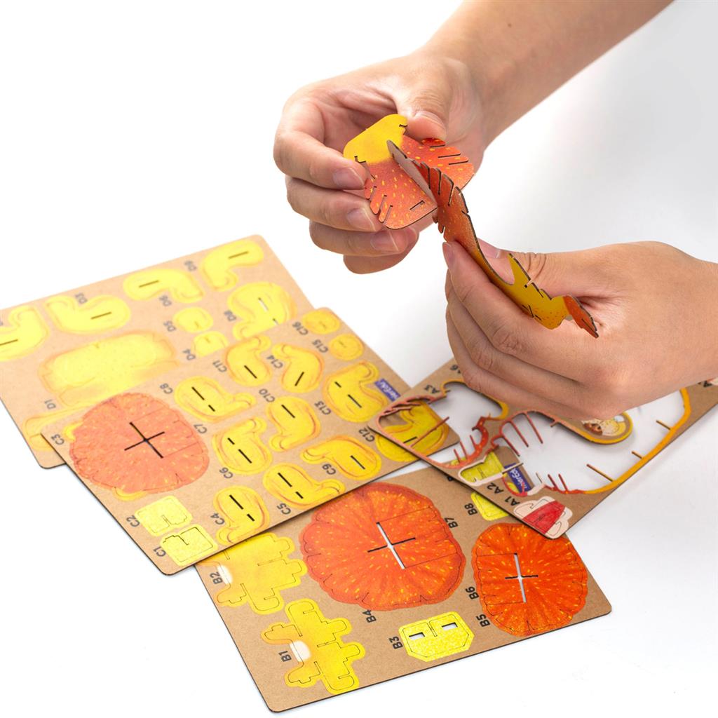 Rompecabezas de construcción 3D - León