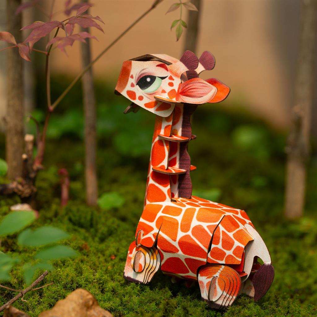 Puzzle 3D Construction - Girafe