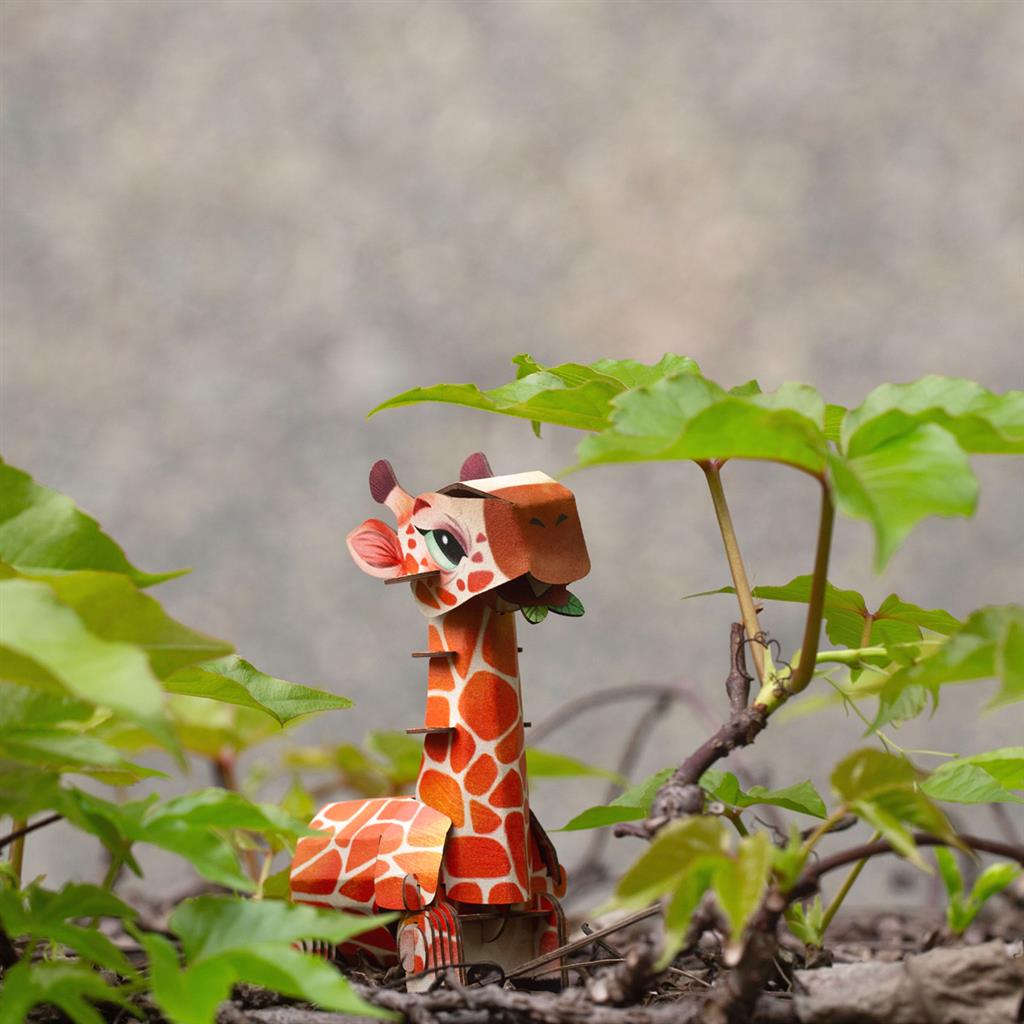 Puzzle 3D Construction - Girafe
