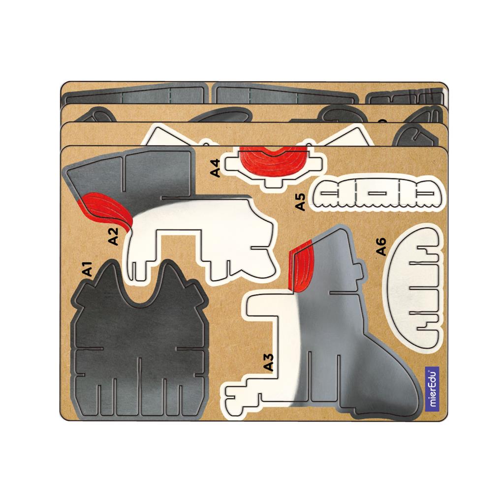 Rompecabezas de construcción 3D - Tiburón