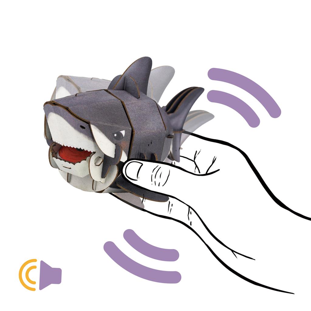 Rompecabezas de construcción 3D - Tiburón