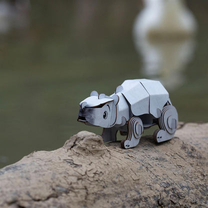 3D Construction Puzzle - Polar Bear