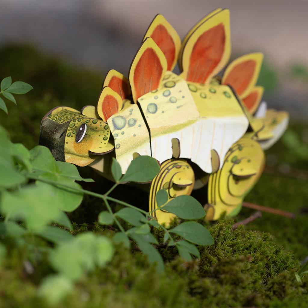 3D Puzzle Construction - Stegosaurus