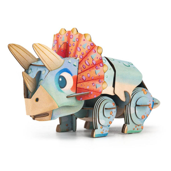Puzzle 3D para montar - Triceratops