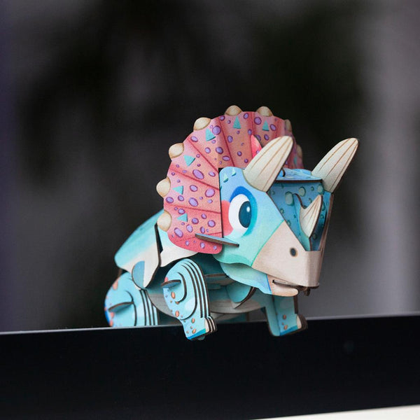 Puzzle 3D para montar - Triceratops