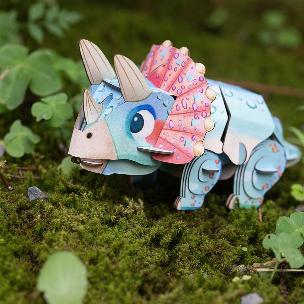 Puzzle 3D Construction - Triceratops