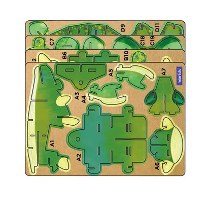 Puzzle 3D Construction - Ankylosaure