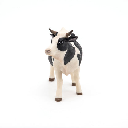 Figurine Vache noire et blanche