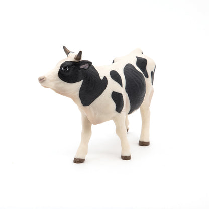 Figurine Vache noire et blanche