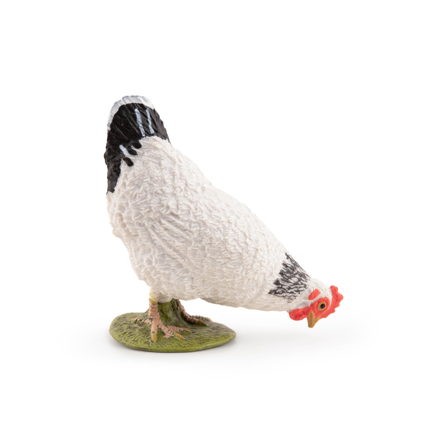 Figurine Poule blanche picorant