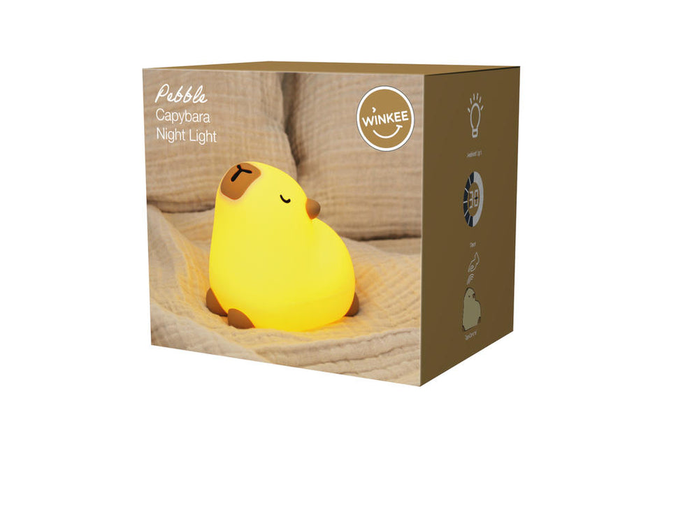 Veilleuse en silicone Capybara Pebble