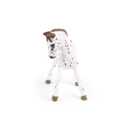 Figurine Poulain appaloosa brun