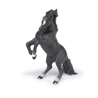 Black Prancing Horse Figurine