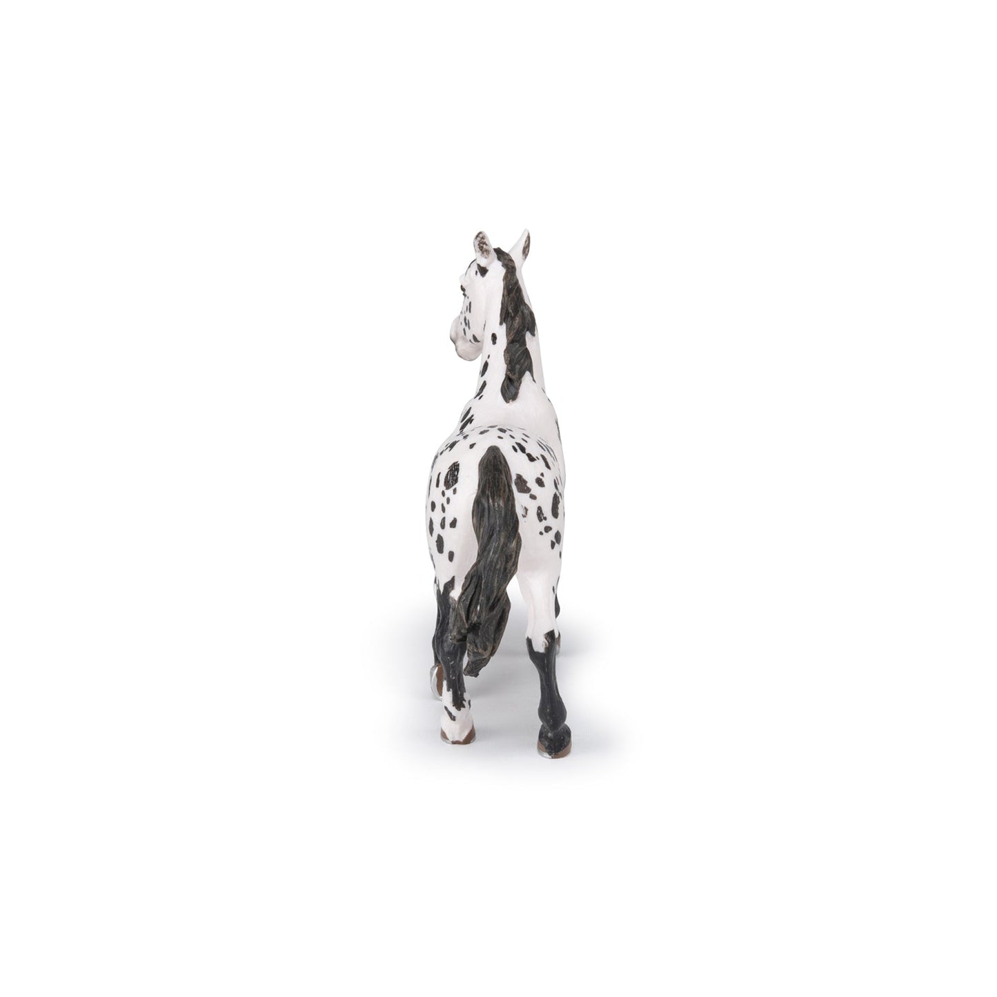 Figurine Cheval appaloosa noir
