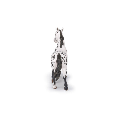 Figurine Cheval appaloosa noir