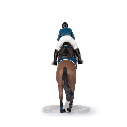 Show Jumping Horse and Rider Figurine