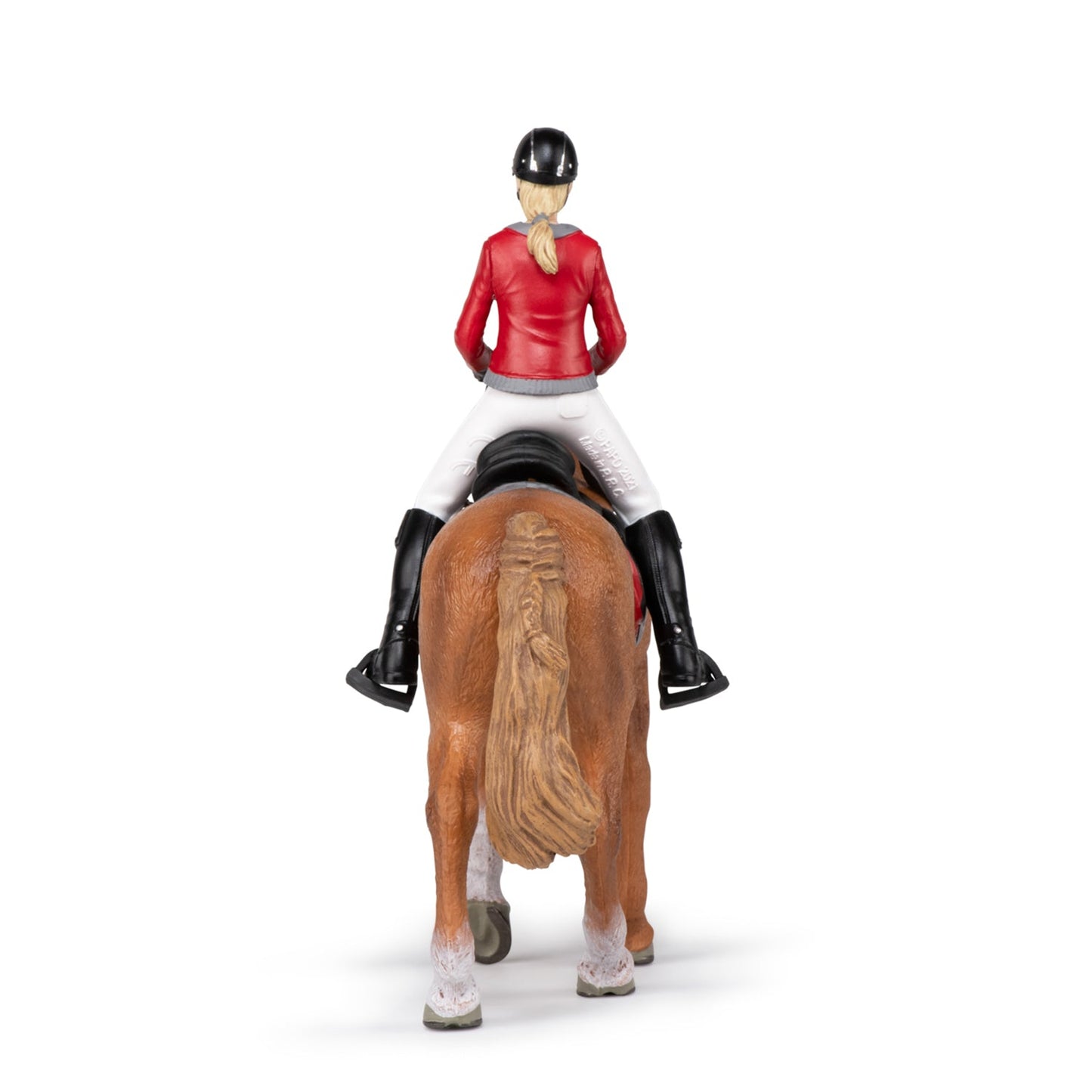 Figurine Cheval de promenade et sa cavalière