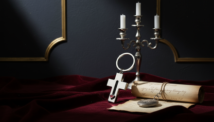 Llavero Cruz Cuchillo