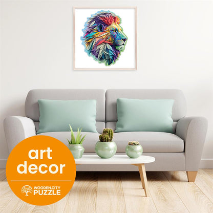 Rompecabezas de león moderno