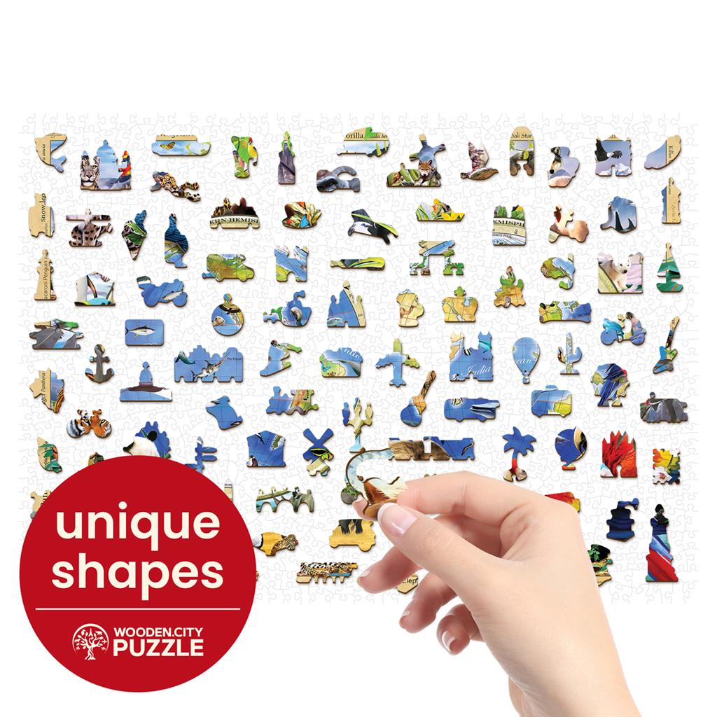 Puzzle - Carte du règne animal