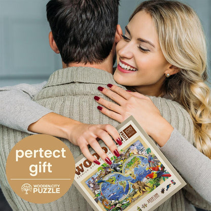 Puzzle - Carte du règne animal