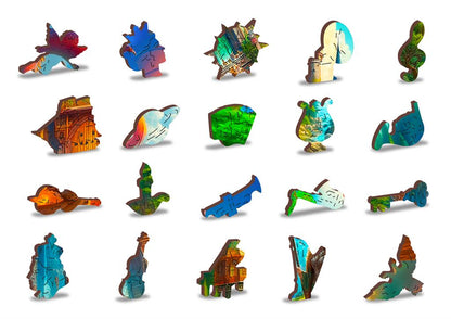 Rompecabezas de castillo fantástico