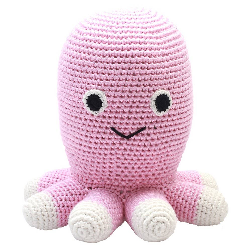Crochet Plush - Light Pink Octopus