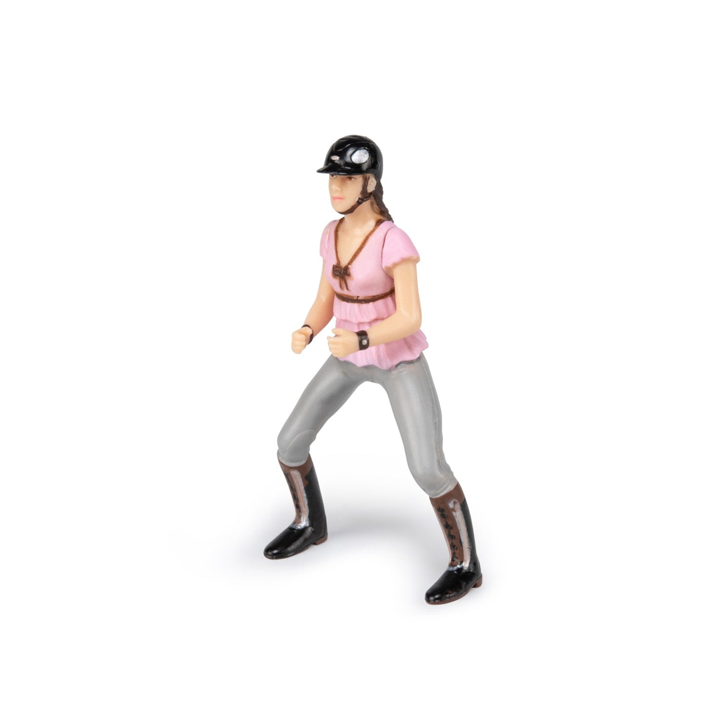 Pink fashion horse rider figurine