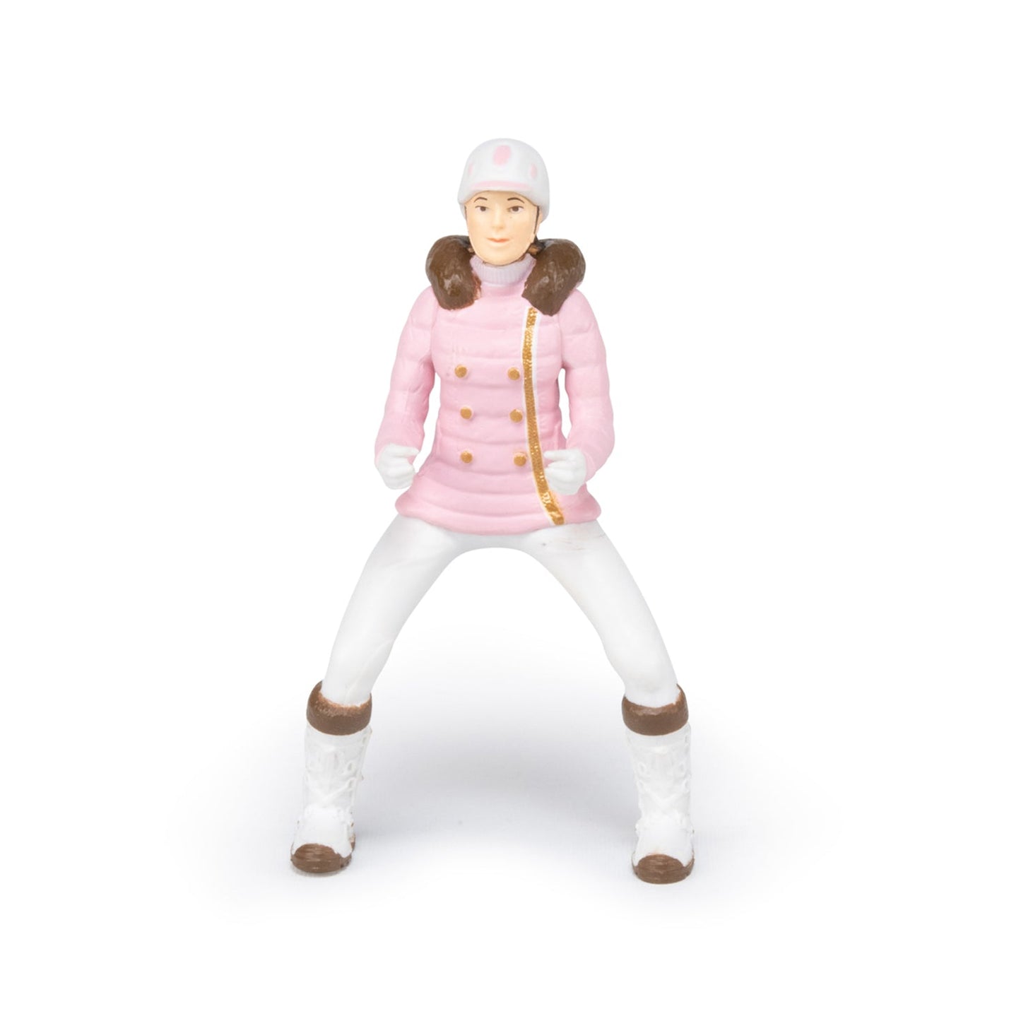 Figurine Cavalière fashion hiver