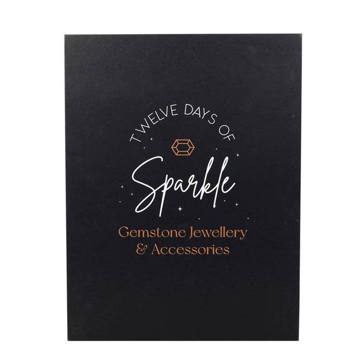Calendario de Adviento navideño con joyas de cristal, 12 días