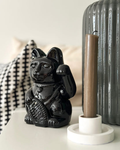 Lucky Cat Black Glossy