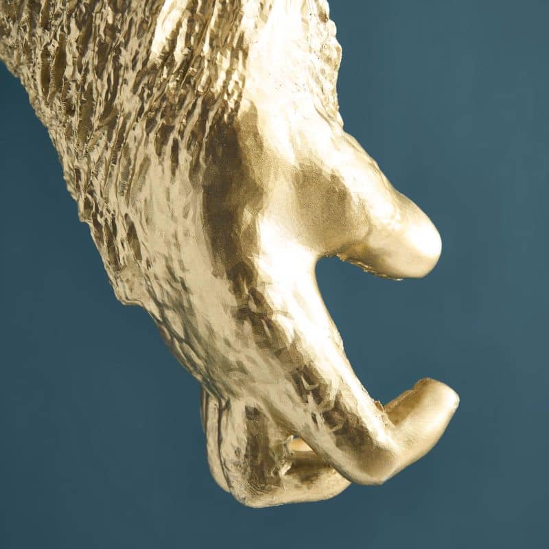 Applique murale Gorille Jungle Jack doré