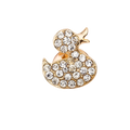 Pin de pato con diamantes de imitación