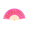 Éventail Bonjour Rose