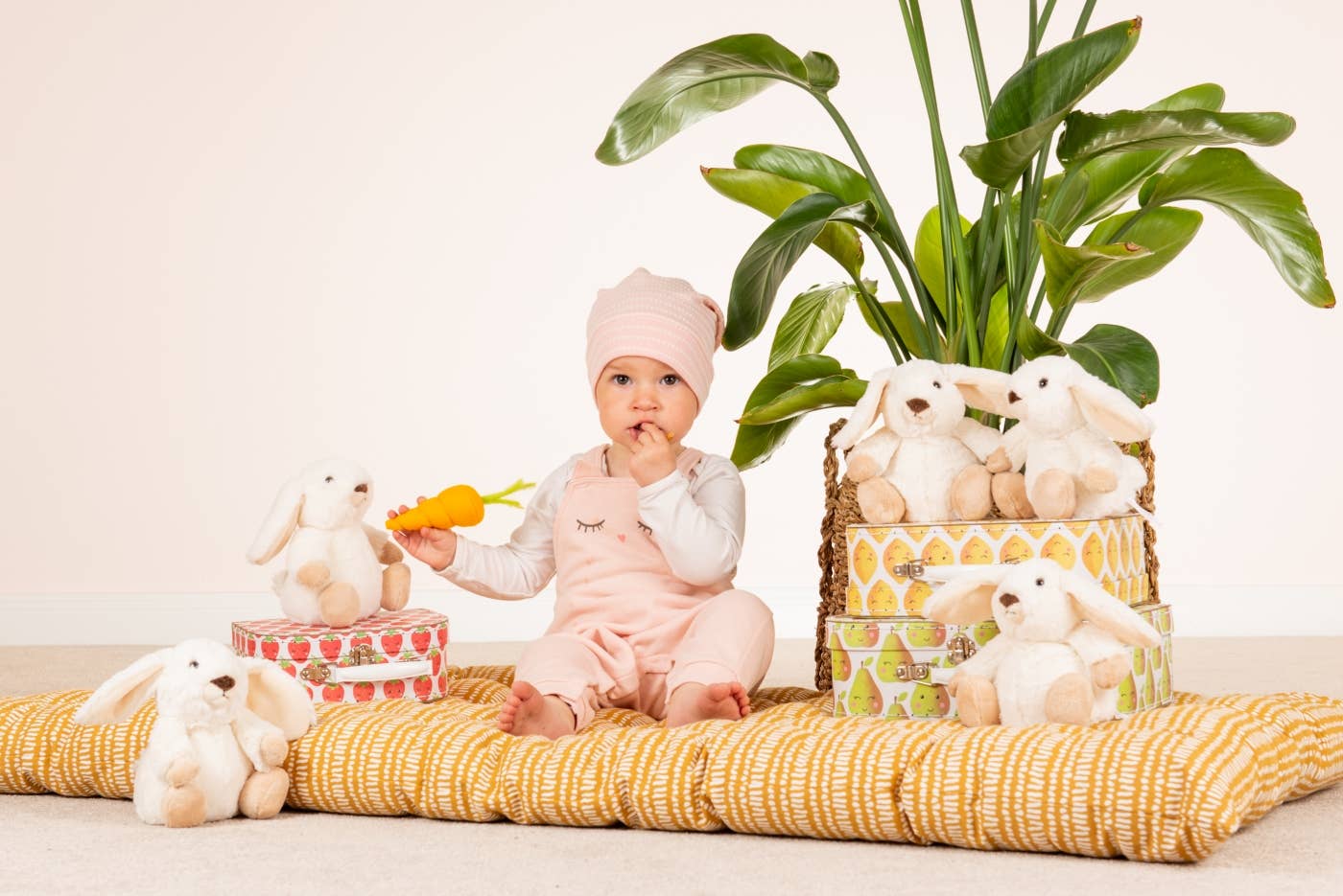 Peluche de conejo Poppi blanco