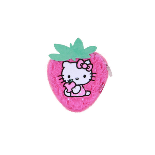 Hello Kitty pluche portemonneetje - aardbei