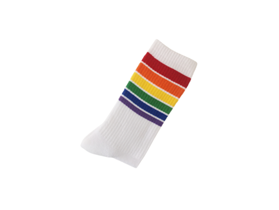 Rainbow Striped Socks
