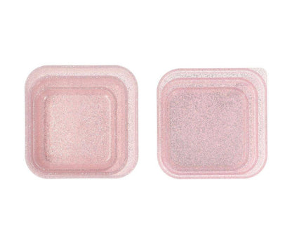 3 Pink Sparkly Sequin Lunch Boxes