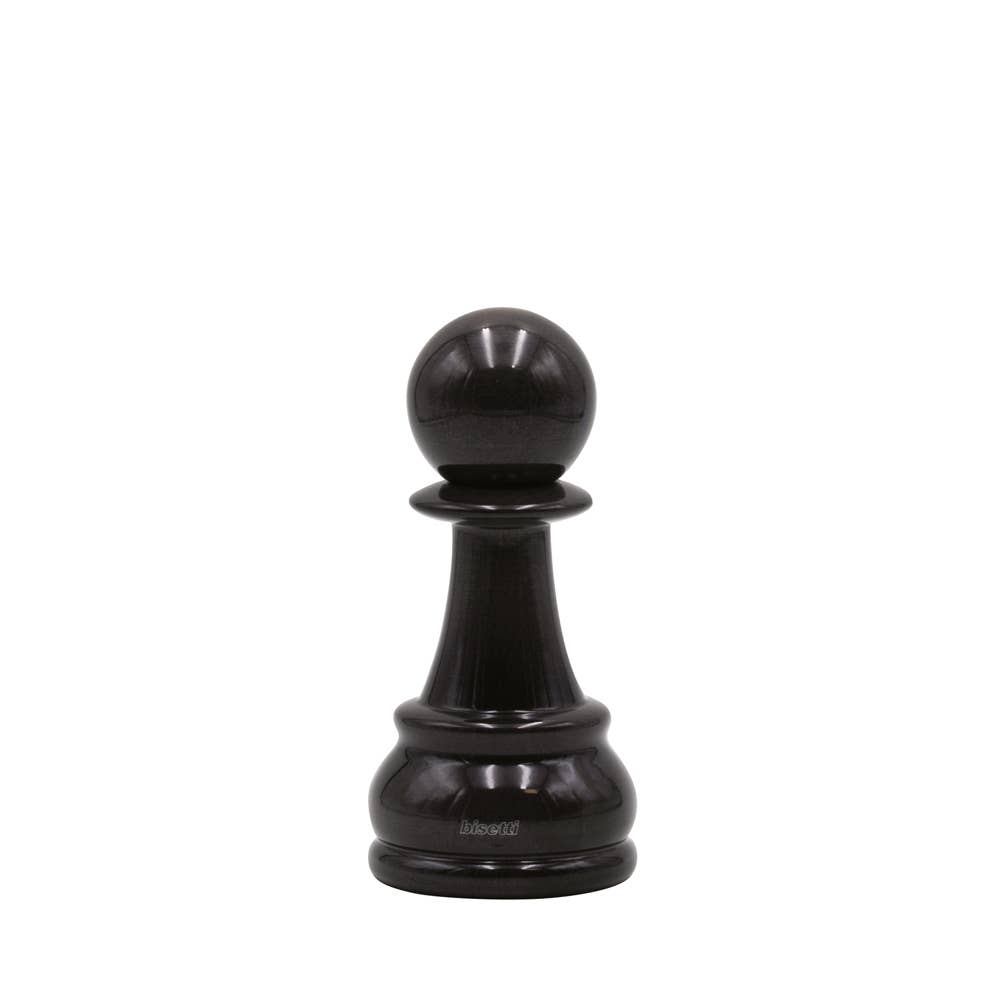 Moulin à épices « Chess » Pion en hêtre laqué noir brillant