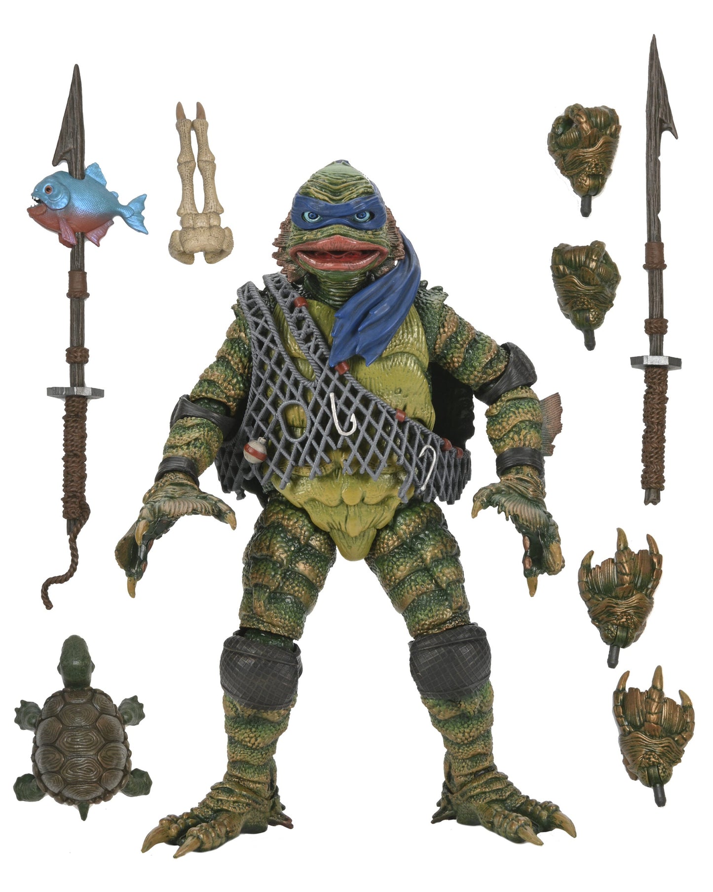 Leonardo como la criatura - Universal Monsters x Ninja Turtles 